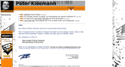 Desktop Screenshot of peterkleemann.de